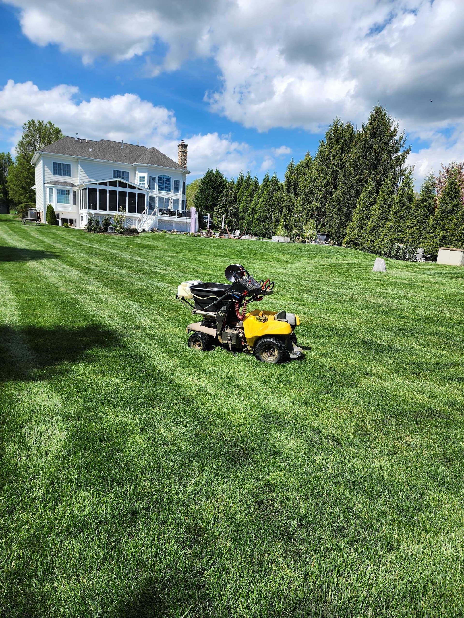 Simply Turf truck at a client property