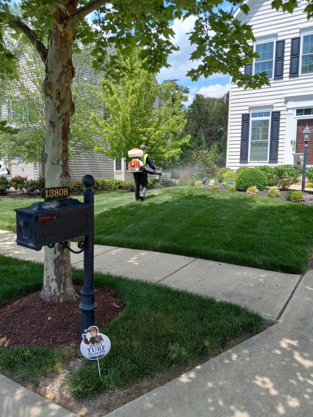 We spray the plantings around the home and perimeter areas of the property